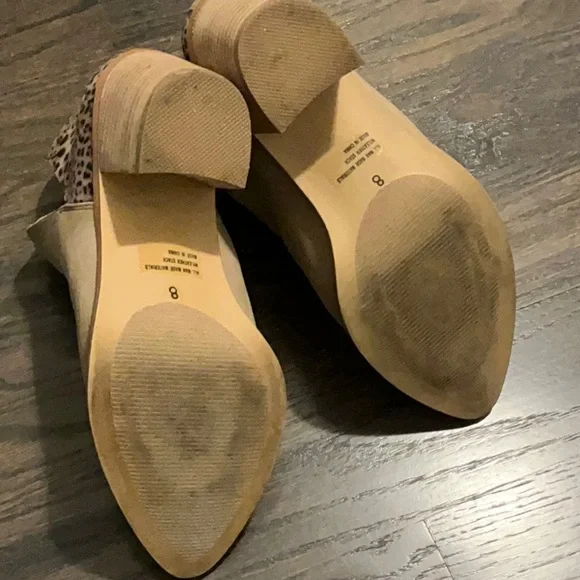 Dolce Vita Tan and Leopard Ankle Booties - Picture 6 of 6